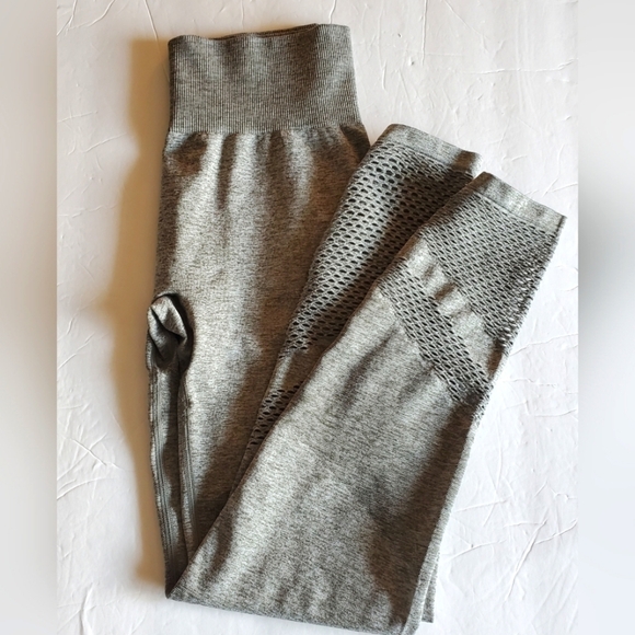 Pink Seamless High Waist Workout Tight Sz S - Picture 5 of 7